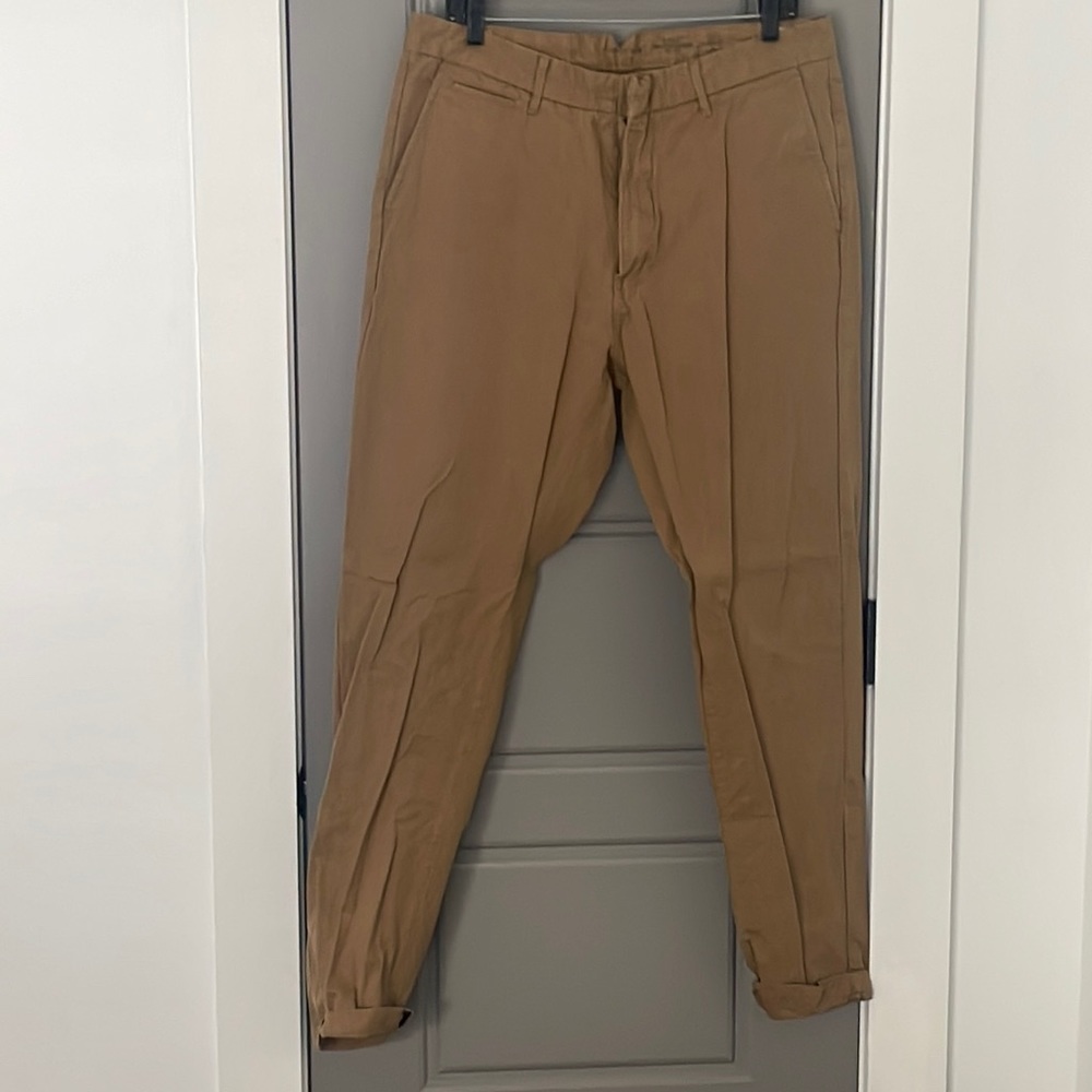Mens H&M tan tapered chinos